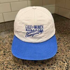 Golf for Women Magazine TEXACE Vintage Hat Men Adjustable Beige Blue Cotton
